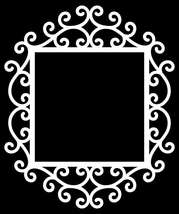 Swirly Frame 3 By Bird Free DXF Vectors File