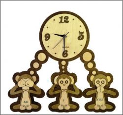 Teddy Clock Board CDR Vectors File