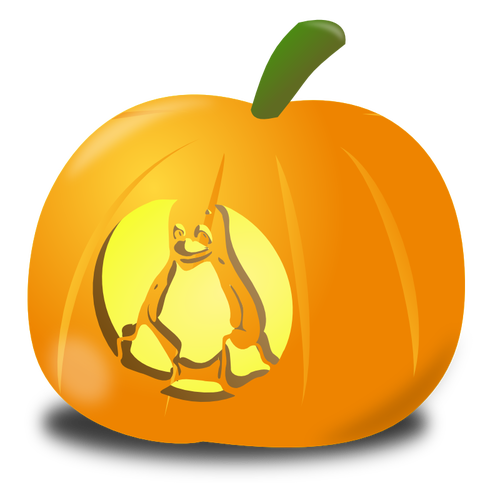 Teddy Pumpkin Vector SVG File