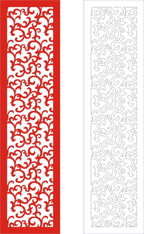 Template of Rippel Banner Laser Cut CDR File