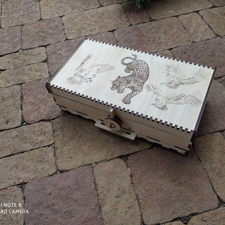 Tiger Wooden Box CDR File