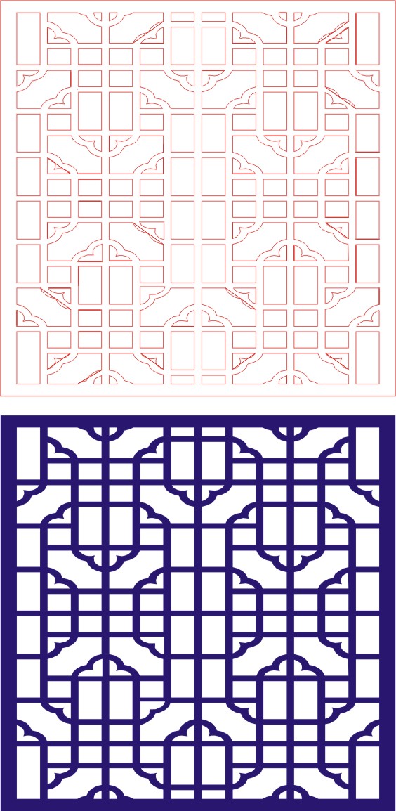 Tile Catalog Design for Free Laser Cut CDR File