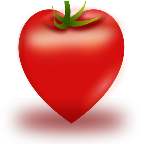 Tomato Heart Vector SVG File