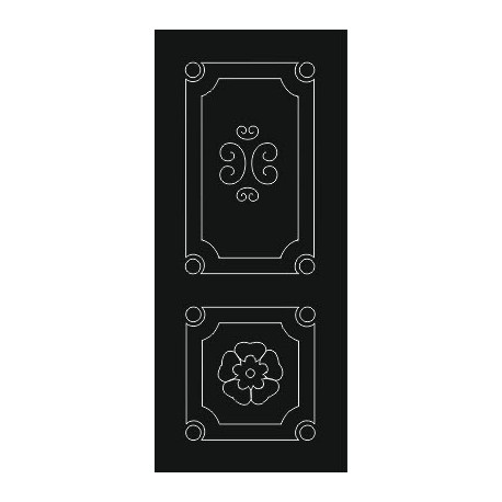 Traditional Door Panel Design DXF File