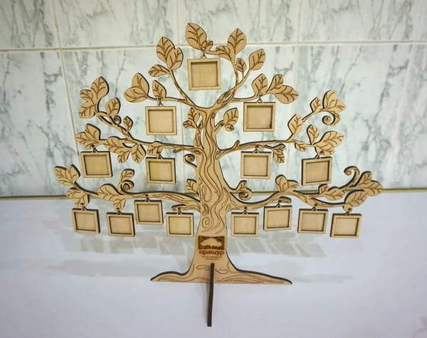 Tree Photo Frame CNC Laser Cutting Free CDR Vectors File
