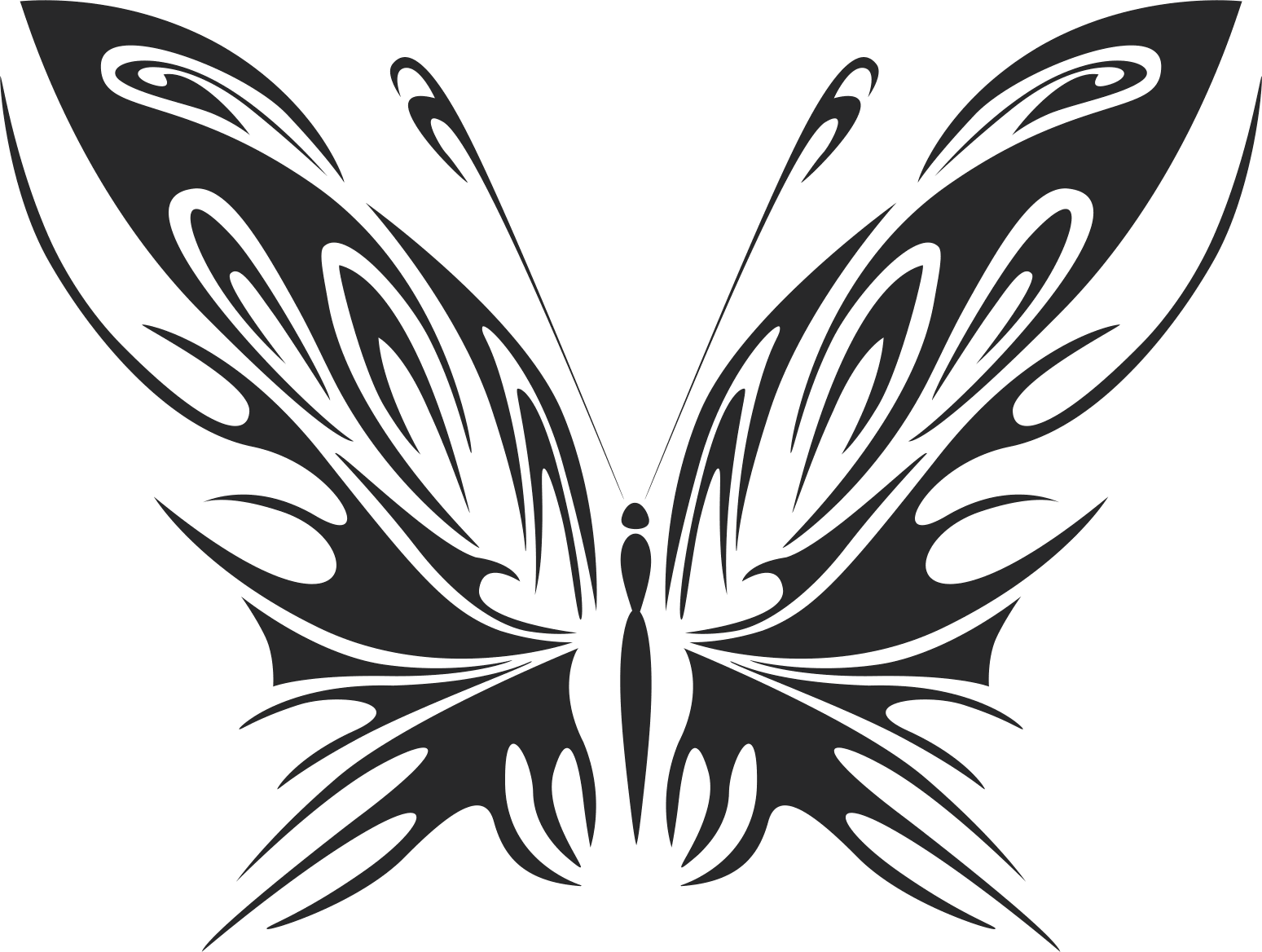 Download Tribal Butterfly Vector Art 40 Free DXF Vectors File Free ...