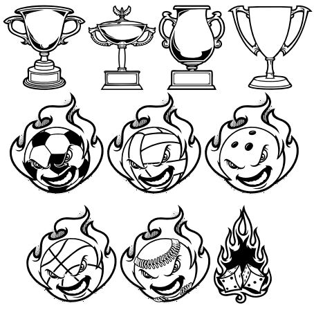 Trophy Balls Collection CDR File