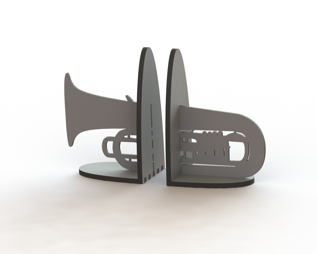Trumpet Book Support Laser Cut Free CDR Vectors File