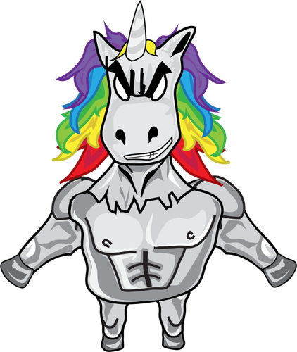 Unicorn Dude Vector SVG File