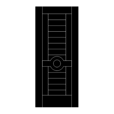 Unique Door Panel Design DXF File