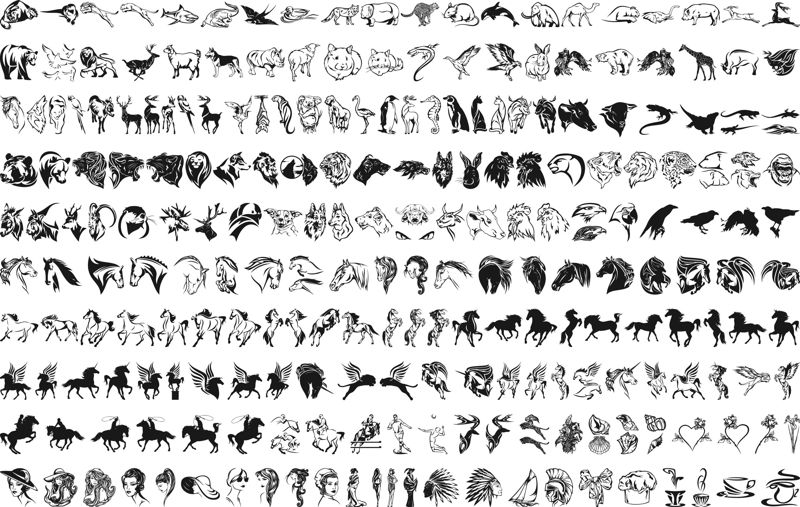 Vector Pack Safari and Zoo Animals CDR File