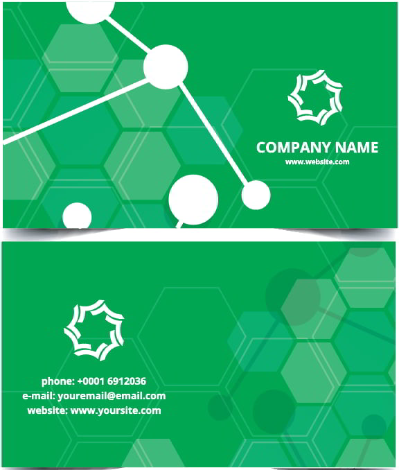 Visiting Card Chemical Lab Theme.org Free Vector
