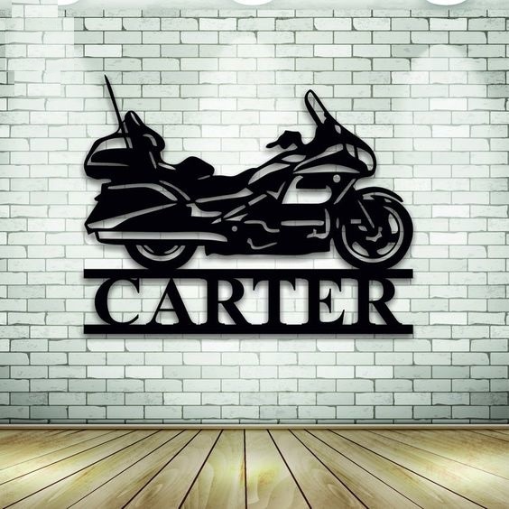 Wall Decor Metal Motorcycle DXF and CDR Vector File