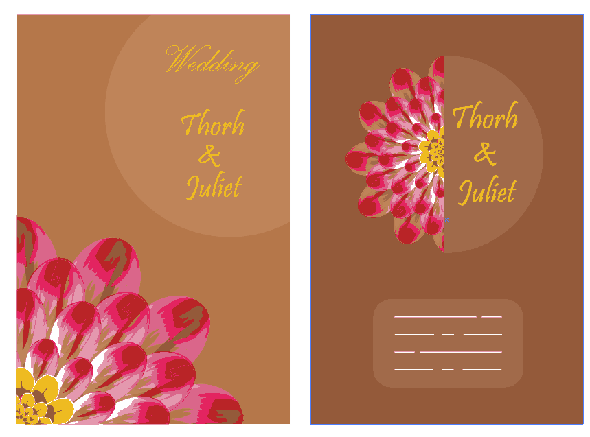 Wedding Banner Template Classic Dark Blooming Flora Invitation Card Free Vector