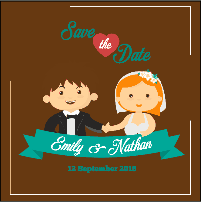 Wedding Invitation Card In Vector Format for Free
