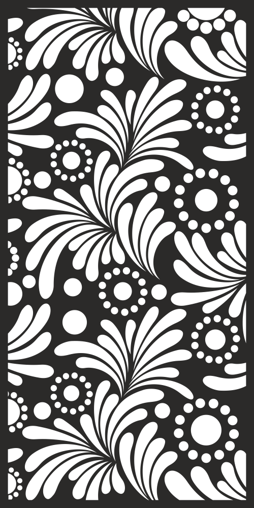 White Floral Fabric Pattern Free Vector CDR File
