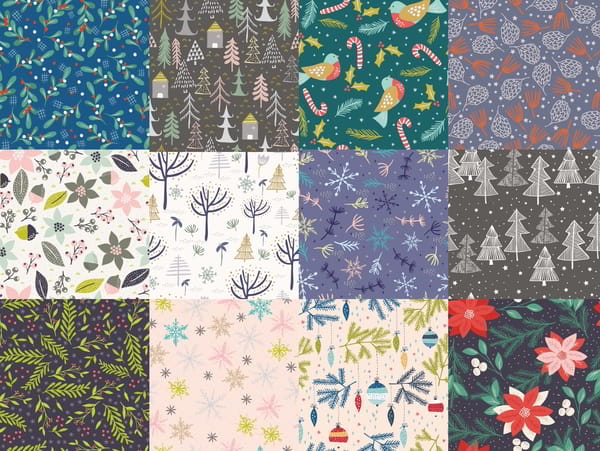 Winter Patterns Collection CDR File