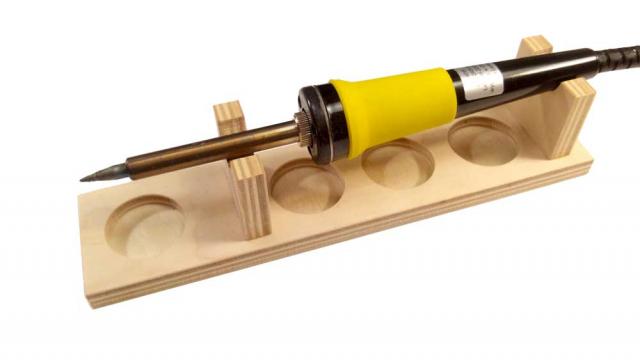 Wood Stand for Soldering Iron CDR File