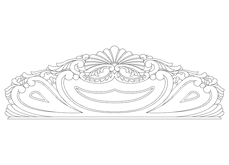 Wooden Bed Head Design CNC Router Vector Free CDR File