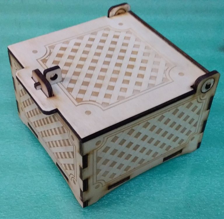 Wooden Box With lock CDR Vectors File