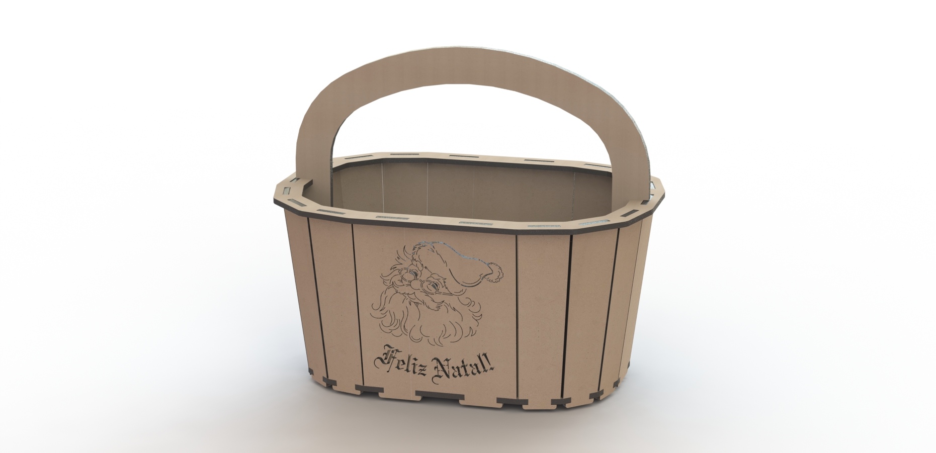 Wooden Mini Basket for Storage Laser Cut CDR File