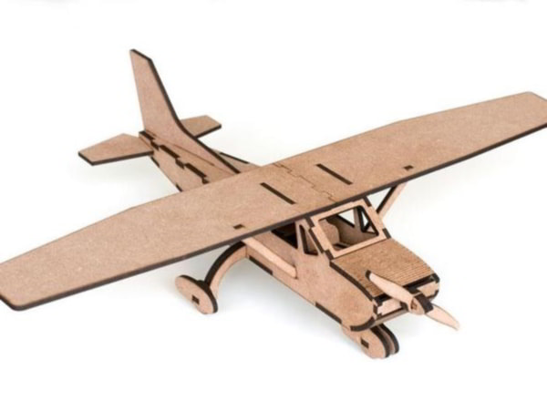 Wooden Puzzle Airplane Plans Free Toy Model Laser Cut File