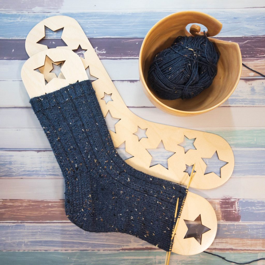 Wooden Sock Blockers With Stars Laser Cut CDR File