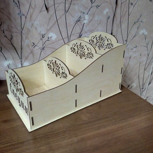 Wooden Spice Storage Rack Laser Cut CDR and DXF File