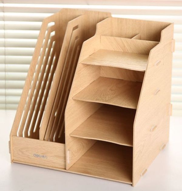 Wooden Stationery Document Organizer CNC Laser Cutting CDR File