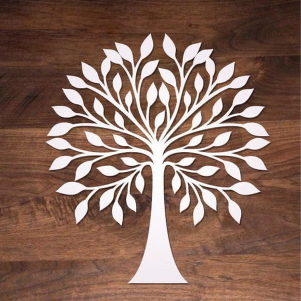 Wooden Tree Wall Decoration CNC Laser Cutting CDR File