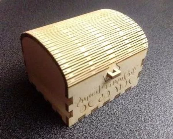 Wooden Wedding Rings Box 3mm CDR File for Laser Cutting
