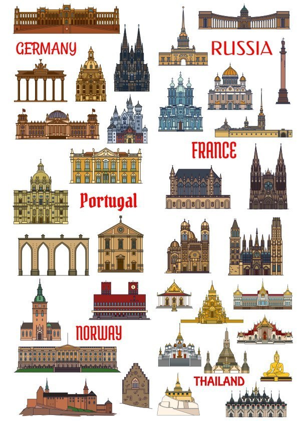 World Architecture Laser Cut Free CDR File