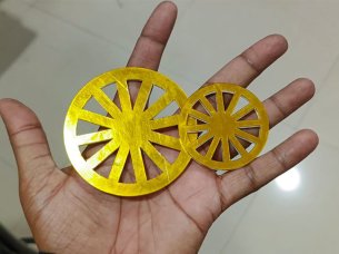 Wheel Laser Cut Out Template