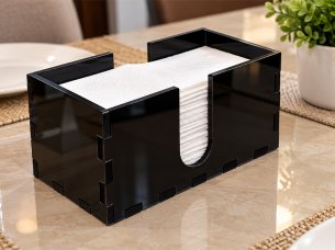 Laser Cut Acrylic Rectangular Tissue Box Holder