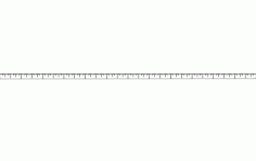 12 Inch Ruler Free DXF Vectors File