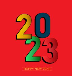2023 Happy New year Template Free Vector