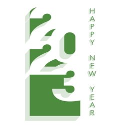 2023 Happy New Year Template Design Free Vector