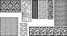 2D Decorative Screen Collection Laser Cut CDR File