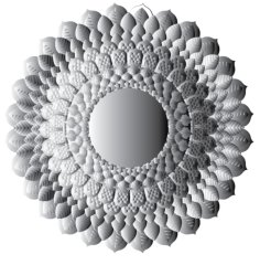 3D illusion Mandala Art Graphics Design Template Free Vector