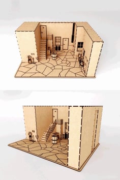 3D Puzzle Doll House CDR File