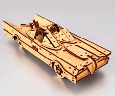3D Wooden Car Puzzle Model Drawing Laser Cutting CDR File