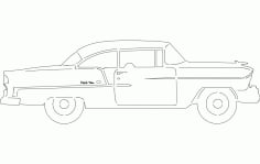 55 Chev Belair Car DXF File