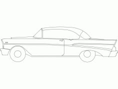 57 chevy Free DXF Vectors File