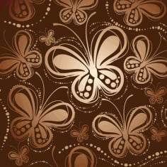 Abstract Butterfly Pattern Vector Free Vector