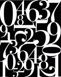 Abstract Number Room Divider Panel CDR File
