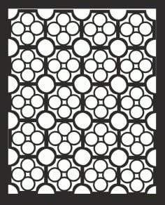 Abstract Round Jali Design Pattern Free CDR Vectors File