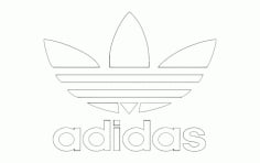 Adidas Logo DXF File