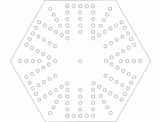 Aggravation Game Template DXF File