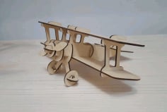 Aircraft Model Laser Cut Free CDR File