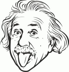 Albert Einstein Funny Vector CDR File